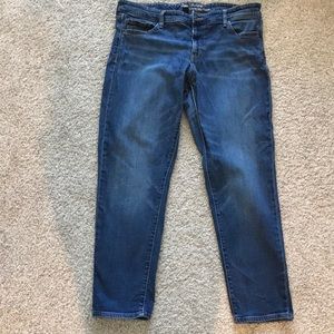 Medium-Wash Girlfriend Jeans